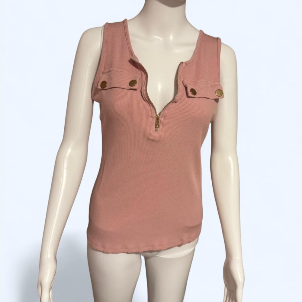 Sleeveless Pink Top
